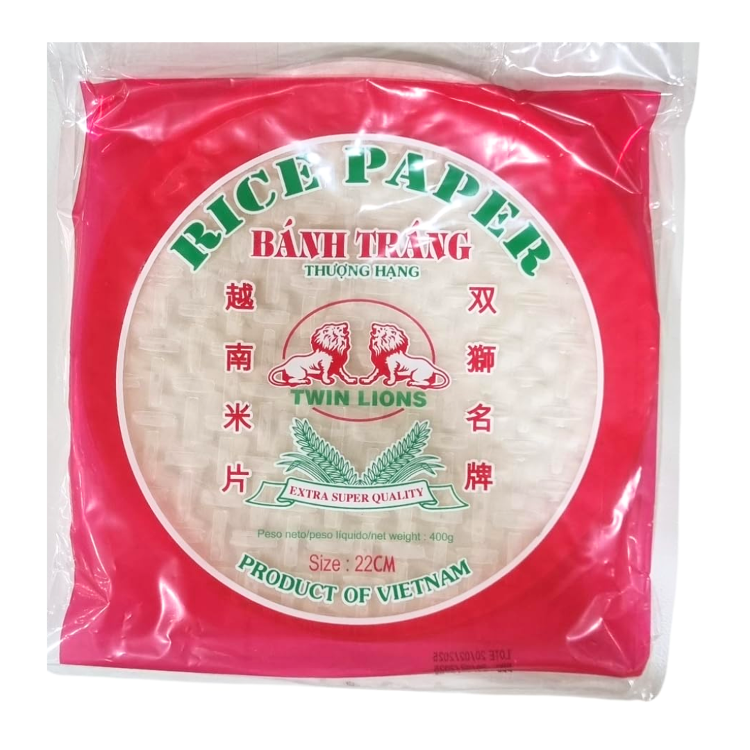 Twin Lions Papel de Arroz 18CM 400 g - Rice Paper