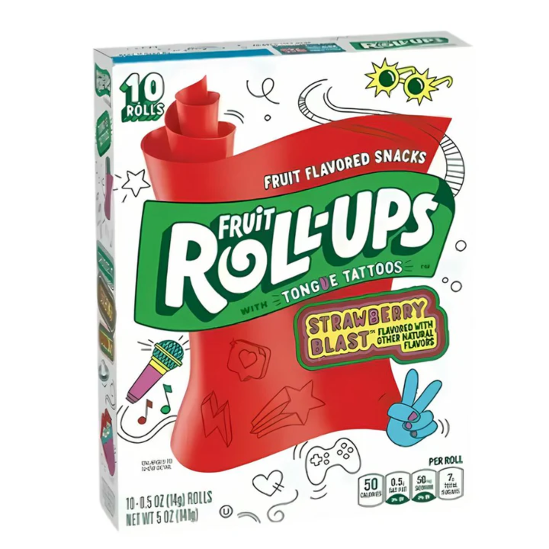 Fruit Roll-Ups Fresa / Strawberry 10 Rolls (14g)