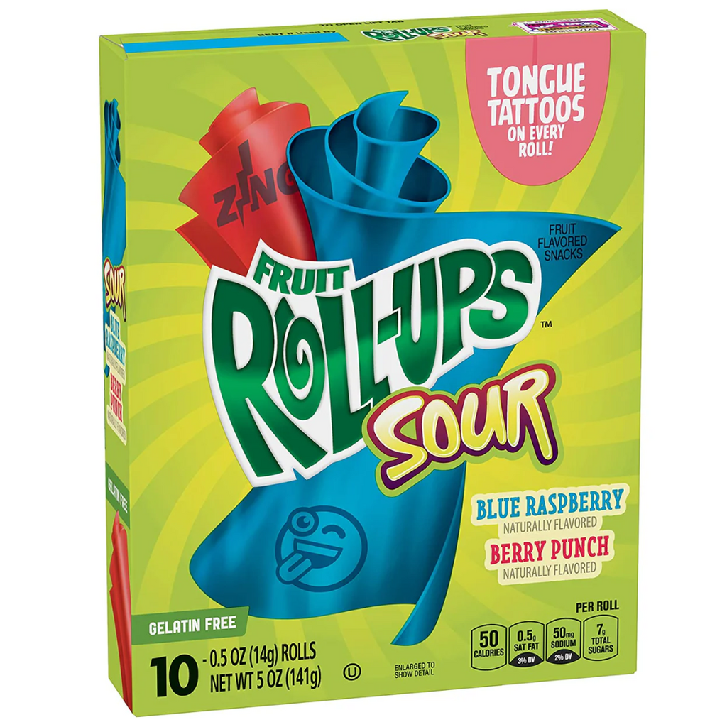 Frui Roll-Ups Blue Raspberry 10 rolls (14g)