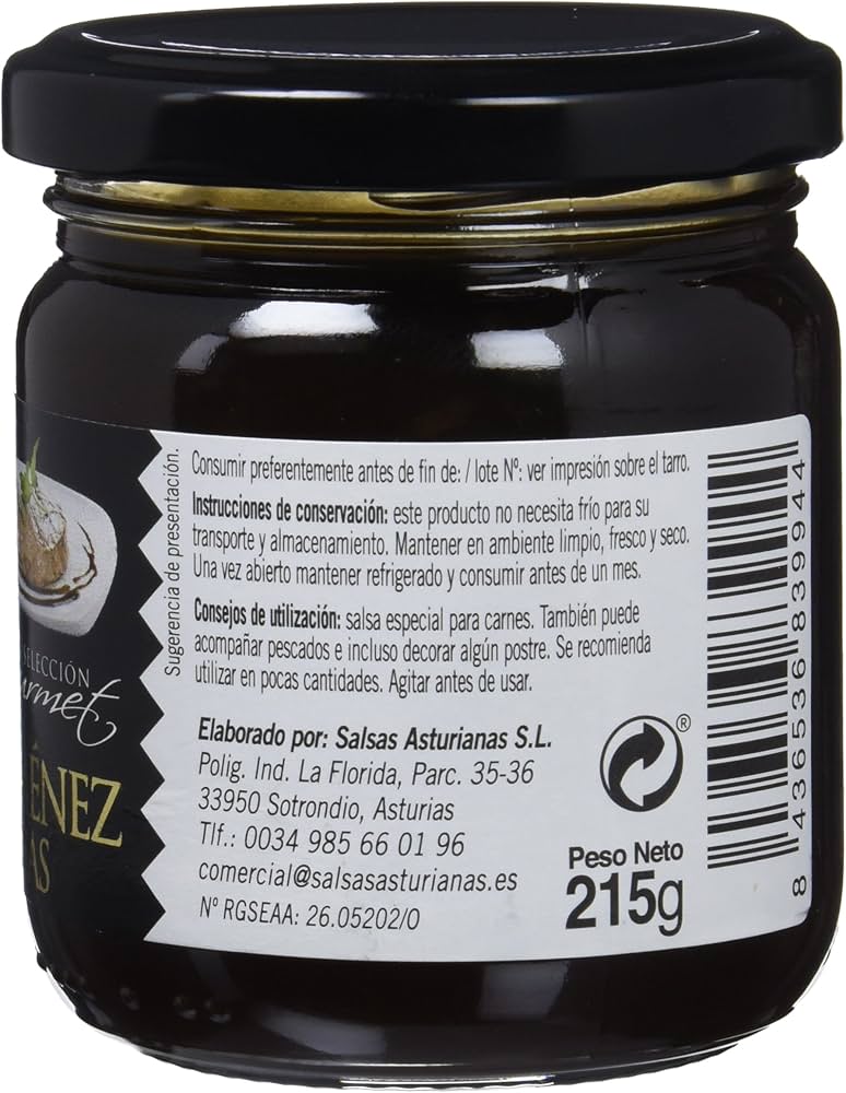 Salsas Asturianas Salsa Pedro Ximenez - 215 gr