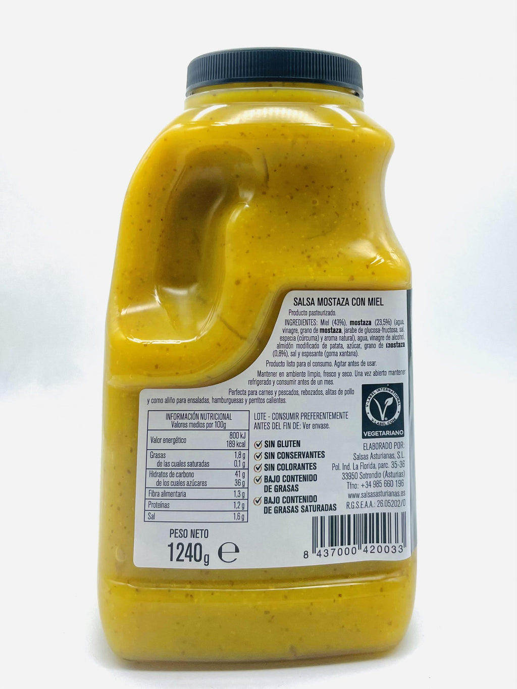Salsas asturianas mostaza y miel 1240 gr