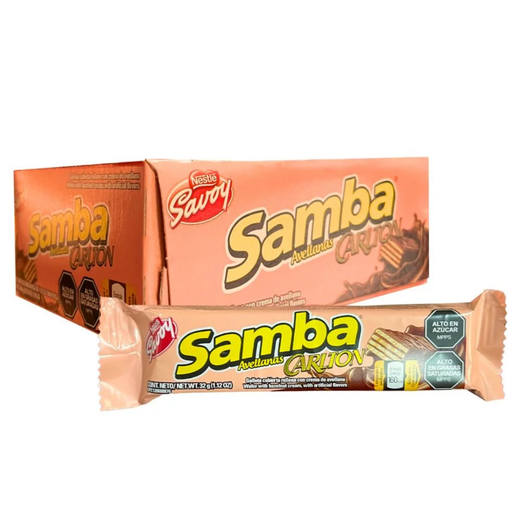 Nestlé Savoy Samba Avellanas - Caja con 20 unidades