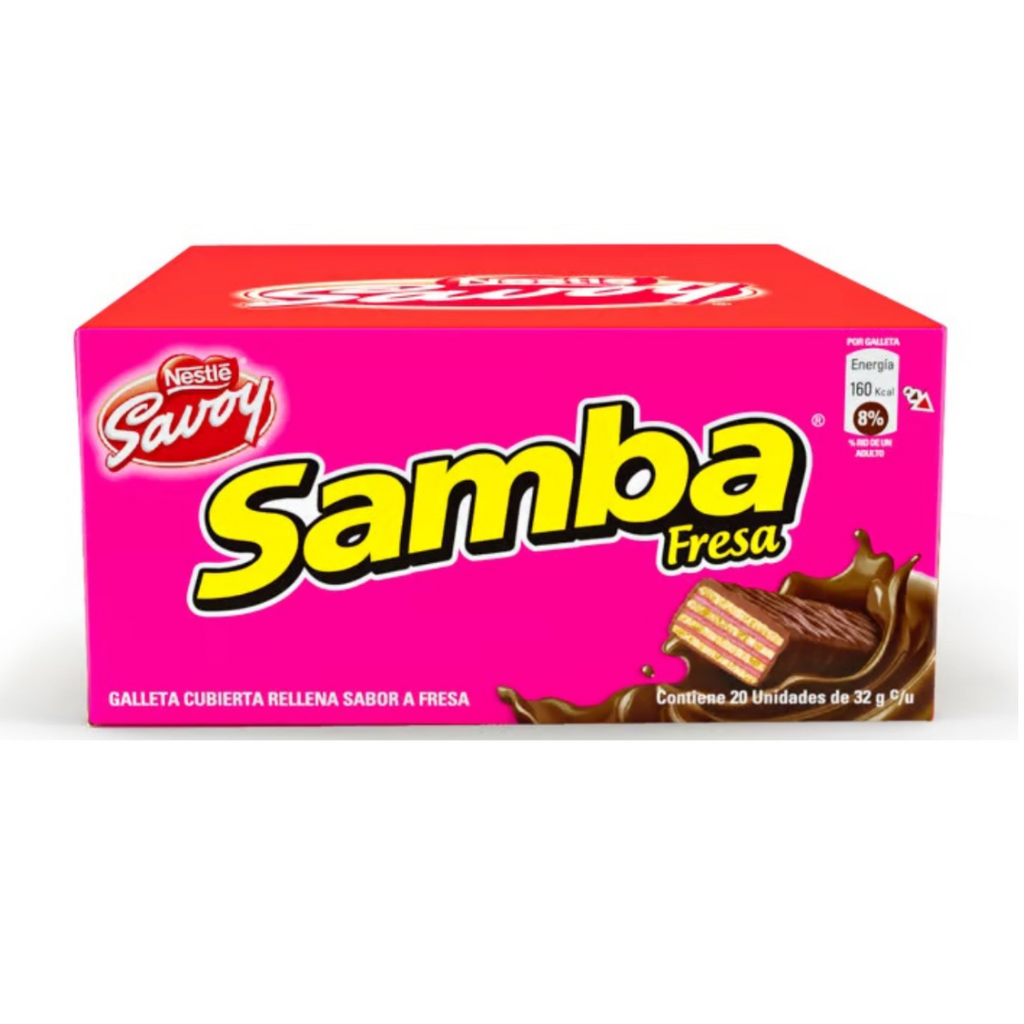 Nestlé Savoy Samba Fresa 20 unidades 640g