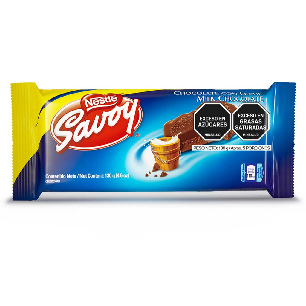 Savoy Chocolate con leche 130g - 1 ud
