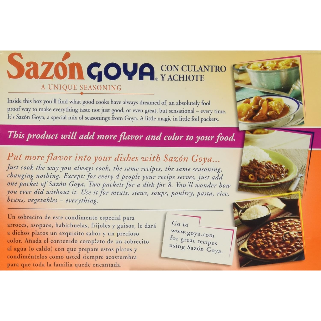 Goya sazón culantro achiote 40gr