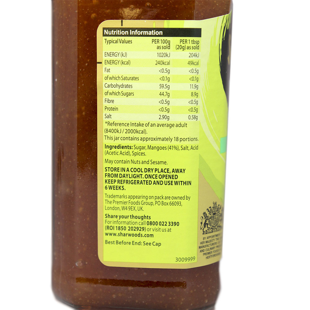 sharwood´s  Greeen Label Mango Chutney 227g x2