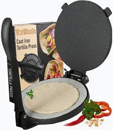 Tortillada - Prensa para Tortillas de Hierro Fundido 16cm