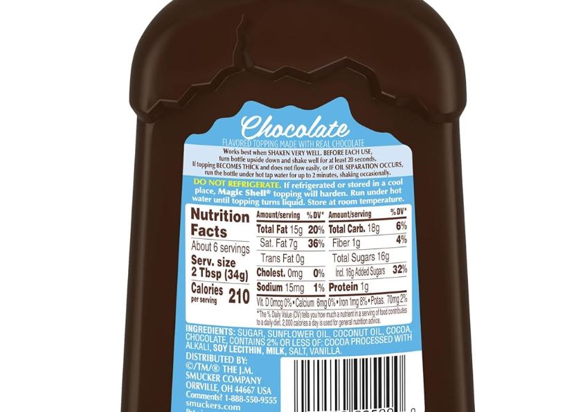 Smucker's Sirope de Chocolate 206gr