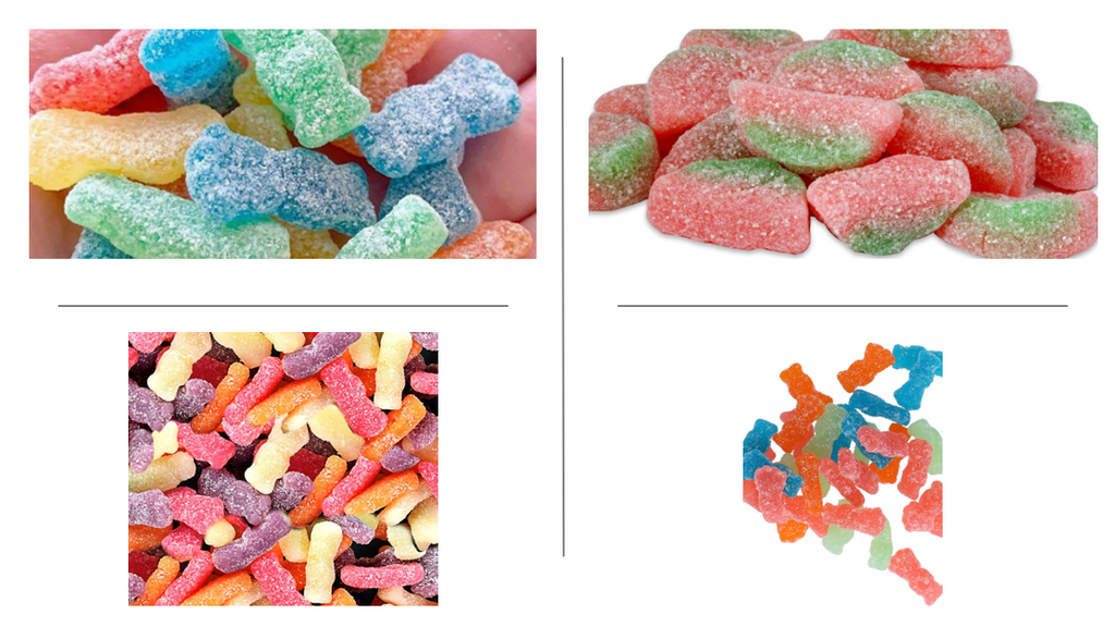 Sour Patch Kids soft y chewy candy, extreme, tropical, watermelon. (99g)