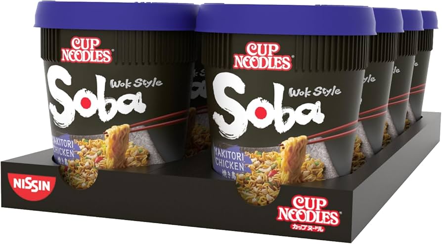 Nissin Soba Cup Yakitori Chicken 89gr - 1 ud