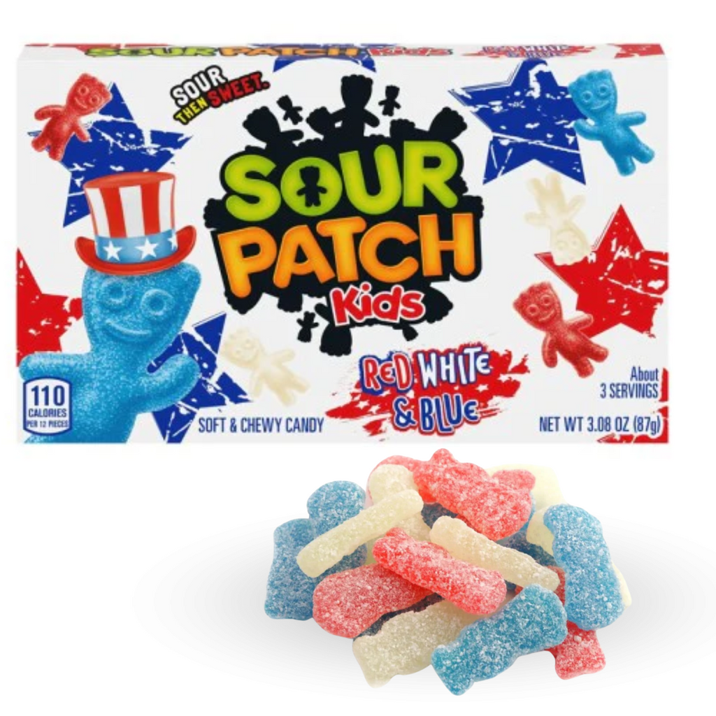 Sour Patch Kids Rojo, Blanco y Azul 87gr