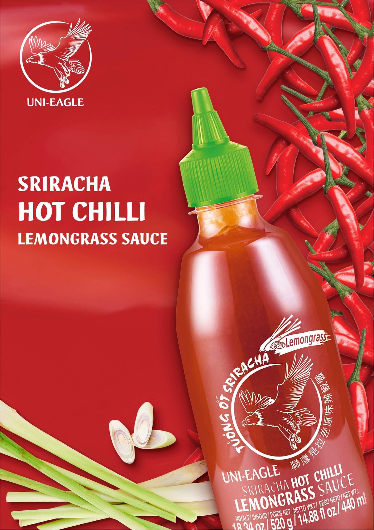 Uni-Eagle Sriracha Hot Chilli 210 ml