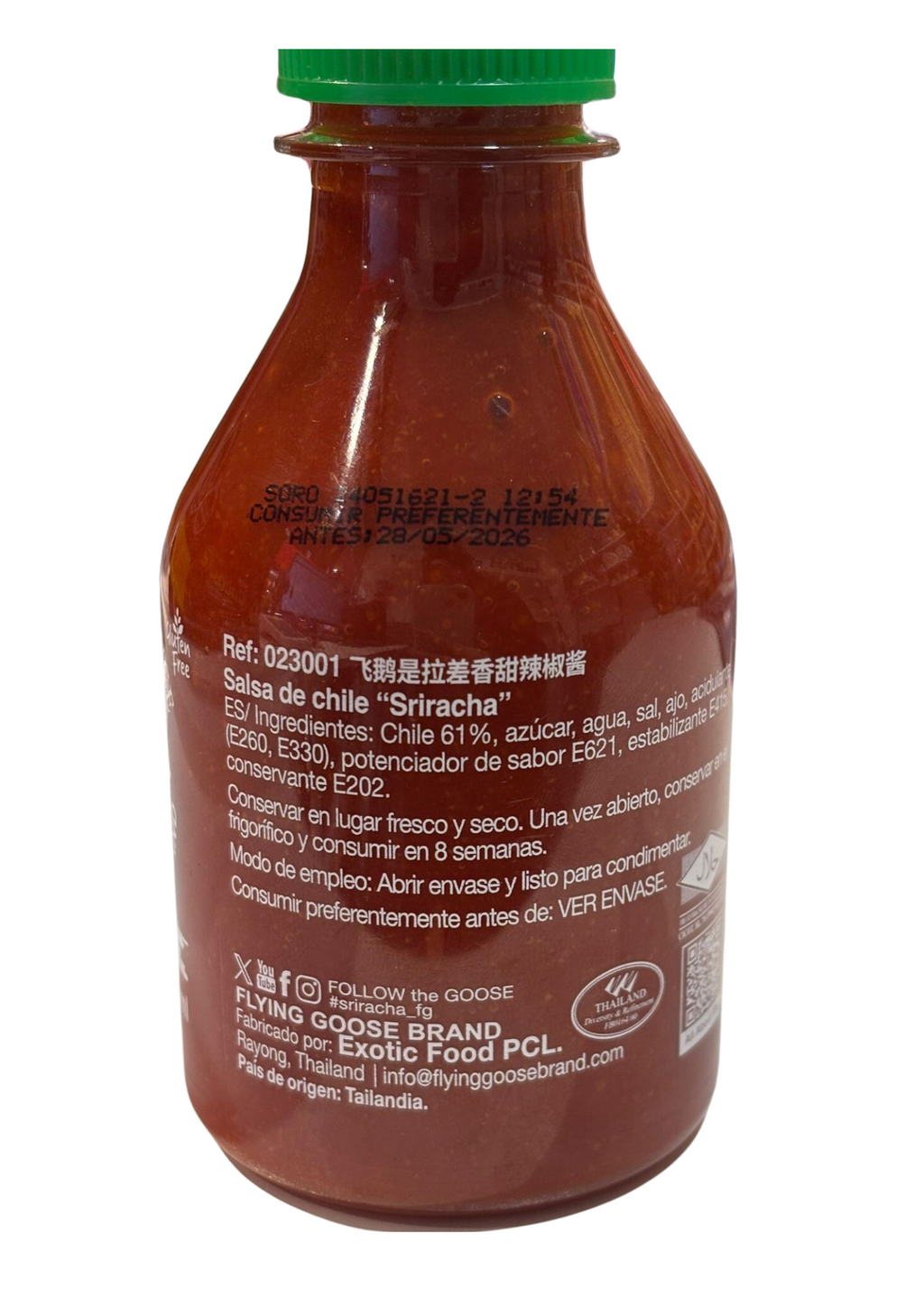 Sriracha Sauce Original 200ml