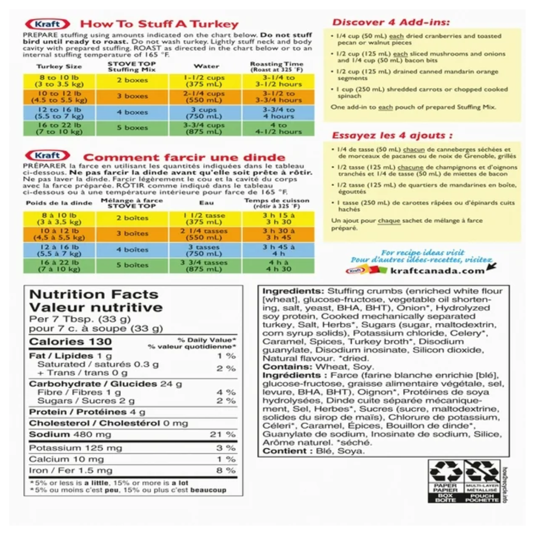 Kraft Stove Top Turkey 120g