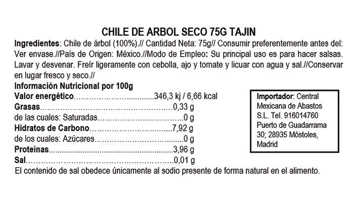 Tajin Chile Ancho - 75g