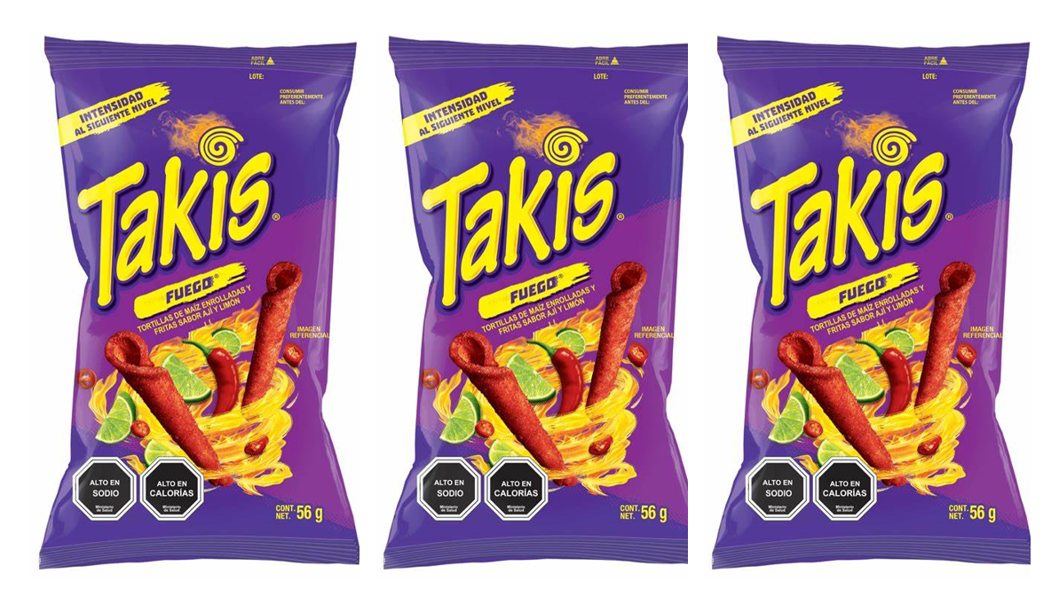 Takis Fuego Sabor Chile Y Lim?n 56g - Pack de 3