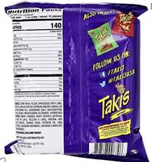 Takis fuego chile & lim?n 70g