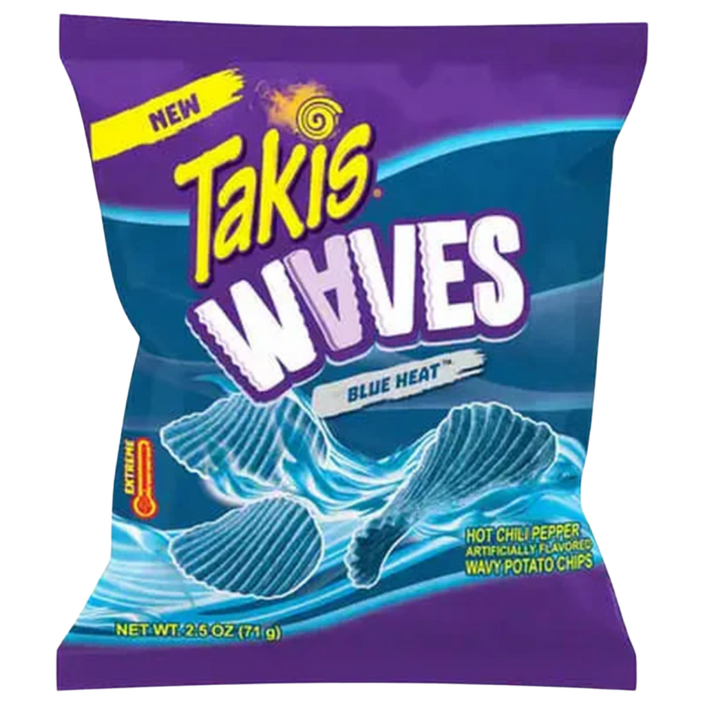 Takis Waves Blue Heat 70g - Pack 3