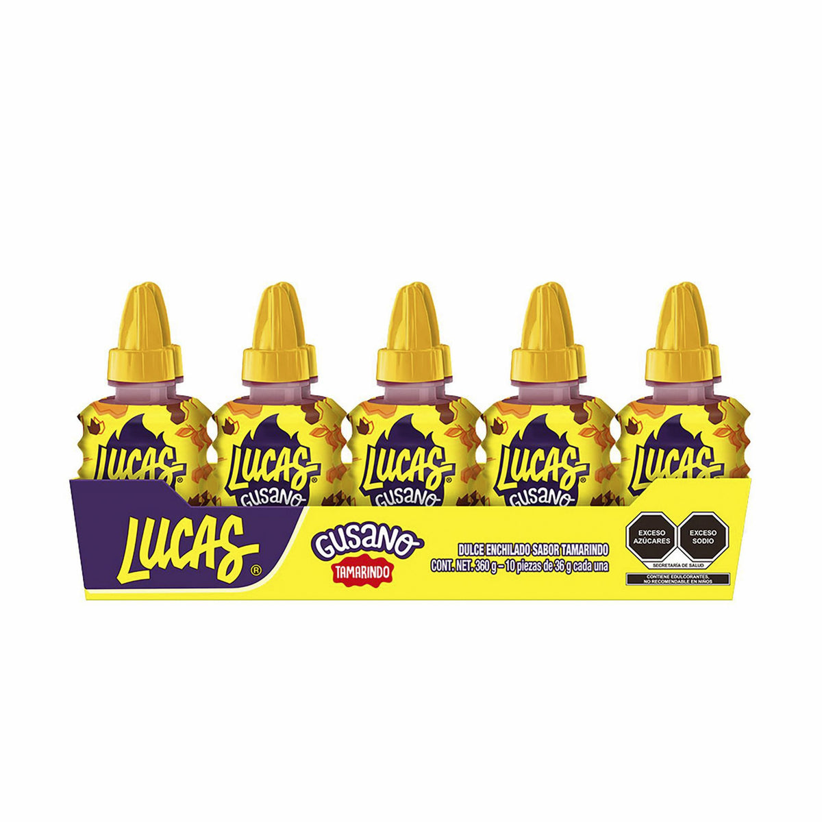 Lucas Gusano Tamarindo DISPLAY - 10 unidades (360g)