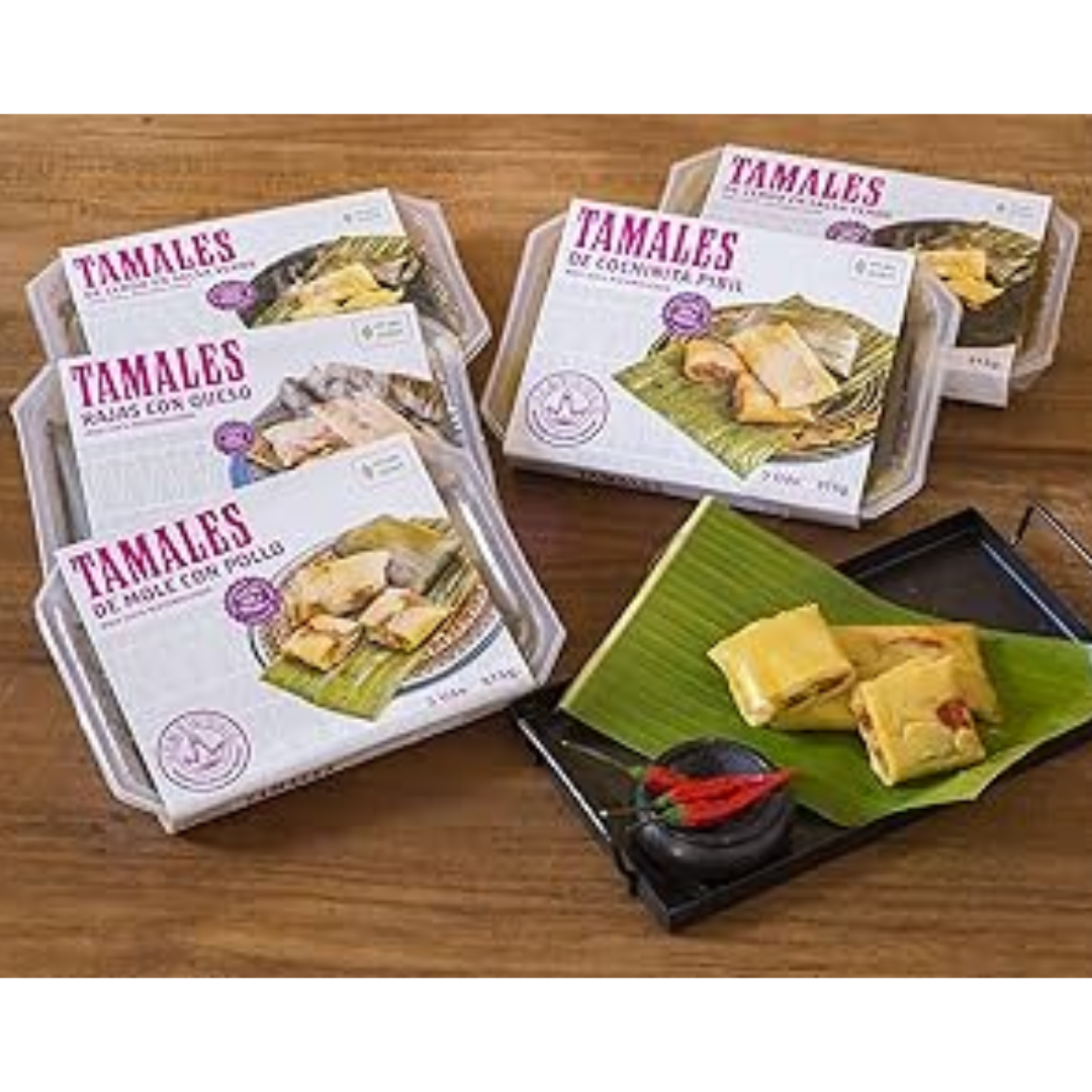 Tamales de tinga de pollo (3 unidades) - La reina de las tortillas