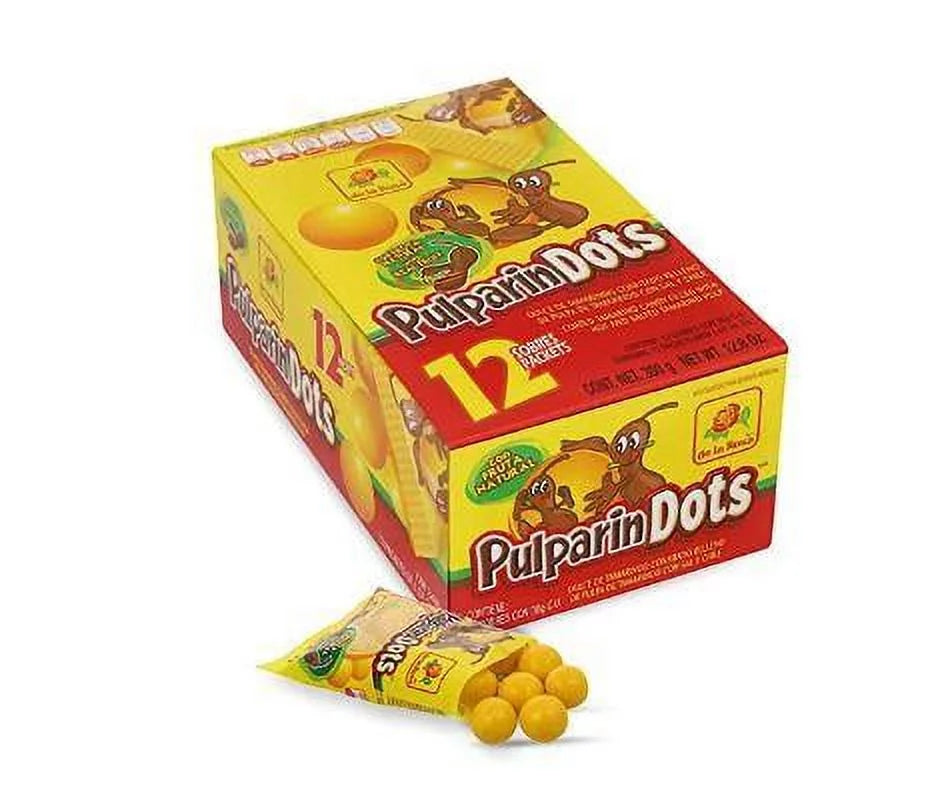 De la Rosa Pulparindots Dulce de Tamarindo Con Relleno De Pulparindo Liquido (360g) 12packs