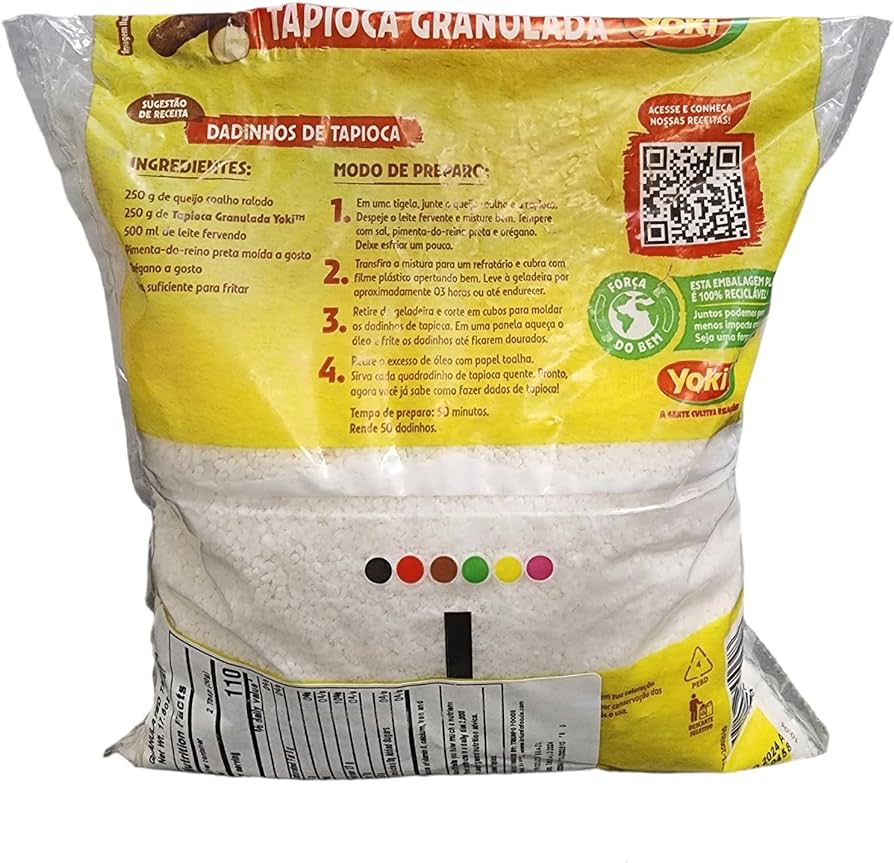 Yoki Tapioca Granulada 100% vegetal (500g) pack2