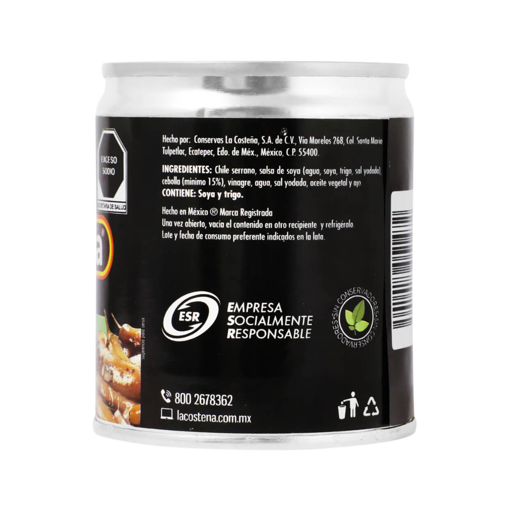 Serranos Toreados La Costeña 220gr