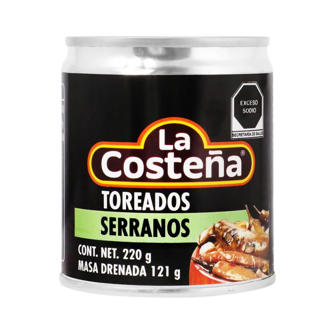 Serranos Toreados La Costeña 220gr