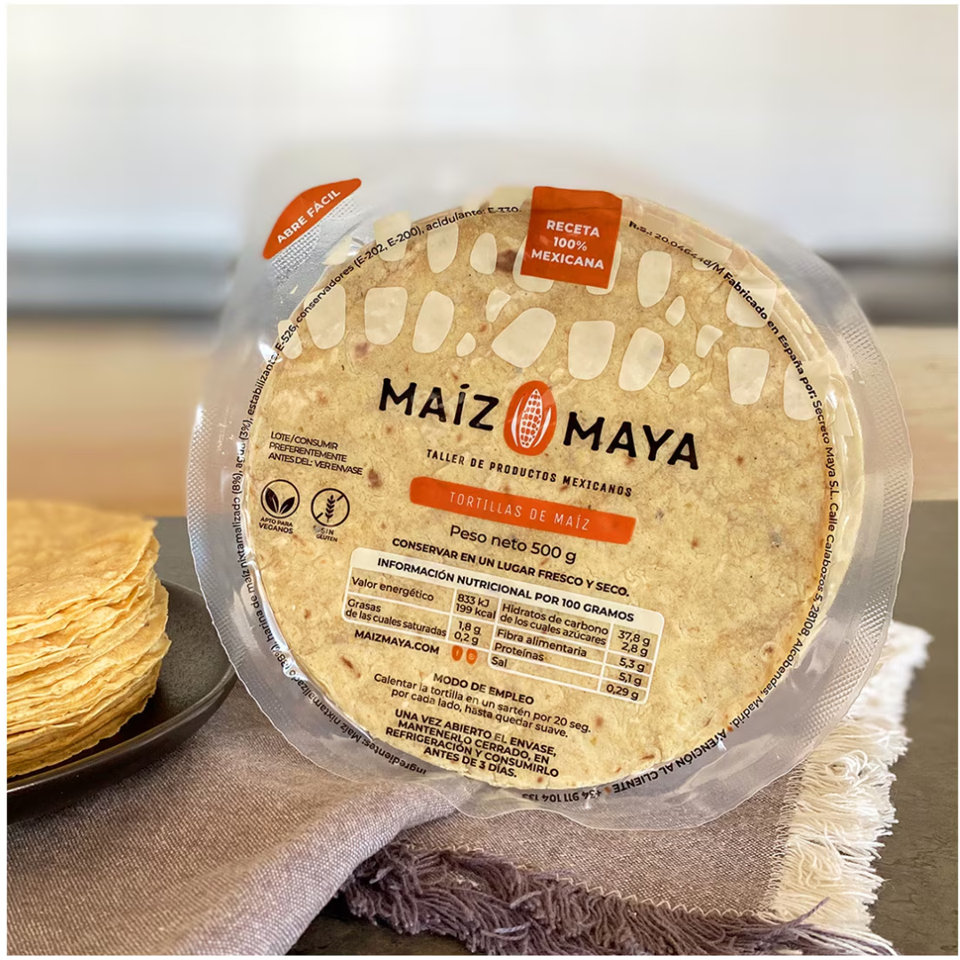 Wonderbox Tortillas de maiz - Maiz maya 500g x 2