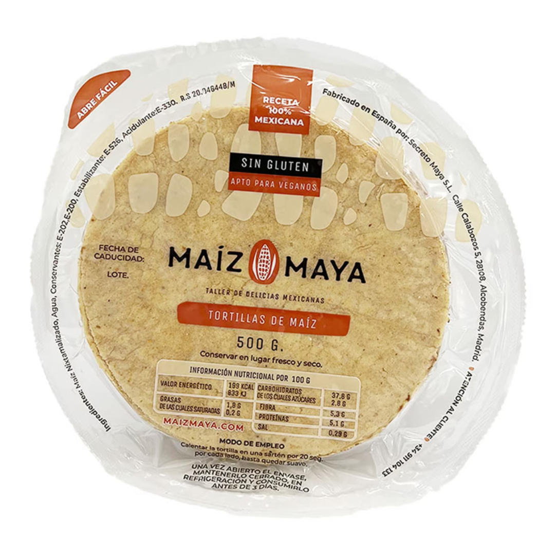 Wonderbox Tortillas de maiz - Maiz maya 500g x 2