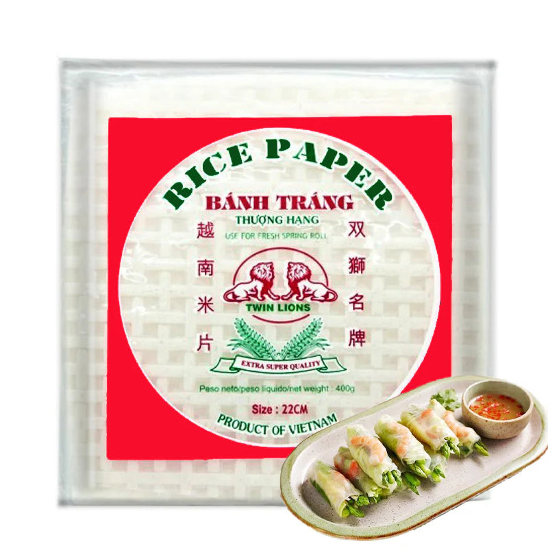 Twin Lions Papel de Arroz 18CM 400 g - Rice Paper