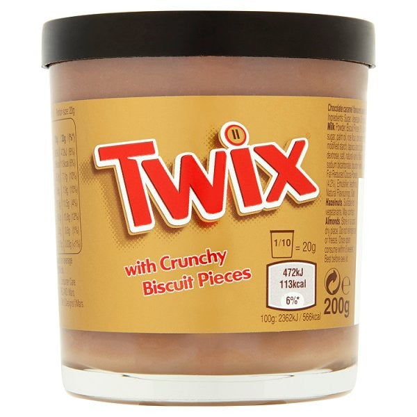 Twix crema trozos galleta crocante 200g