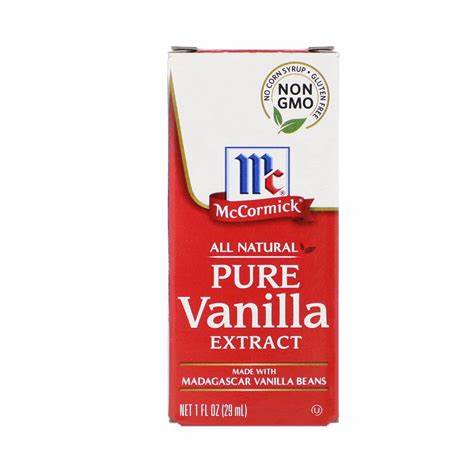 McCormick All Natural Pure Vainilla Extract NET 1 FL OZ (29ml)