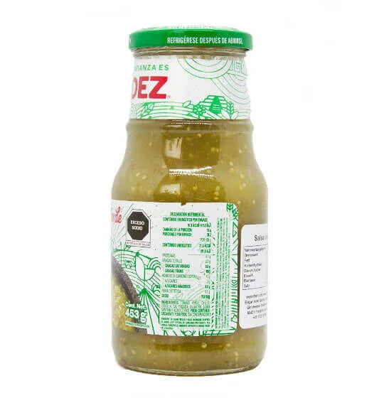 Herdez Salsa Verde Cont. Net. 453g