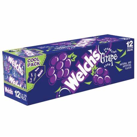 Welchs Grape soda 355ml - pack de 12!