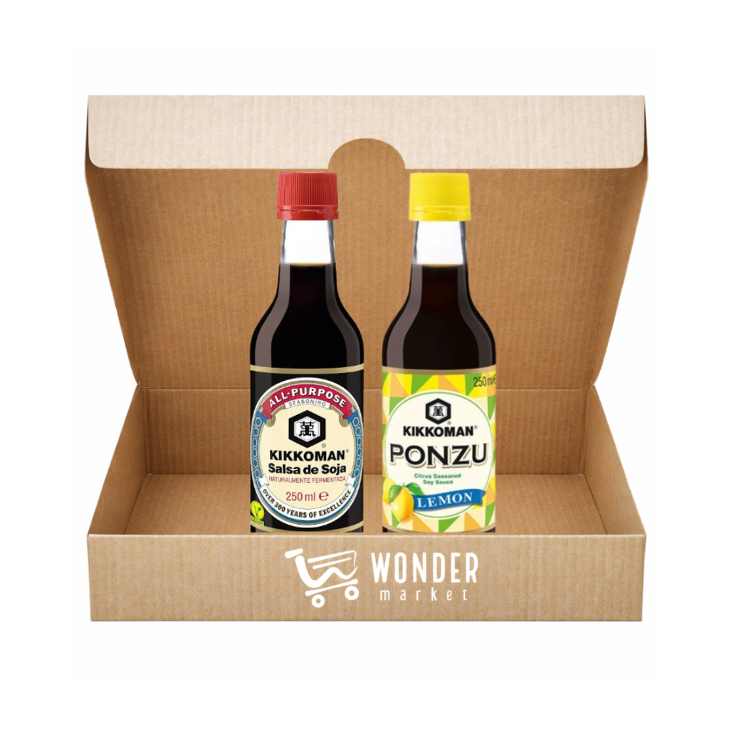 Wonderbox Salsas de soja Kikkoman Original & Ponzu