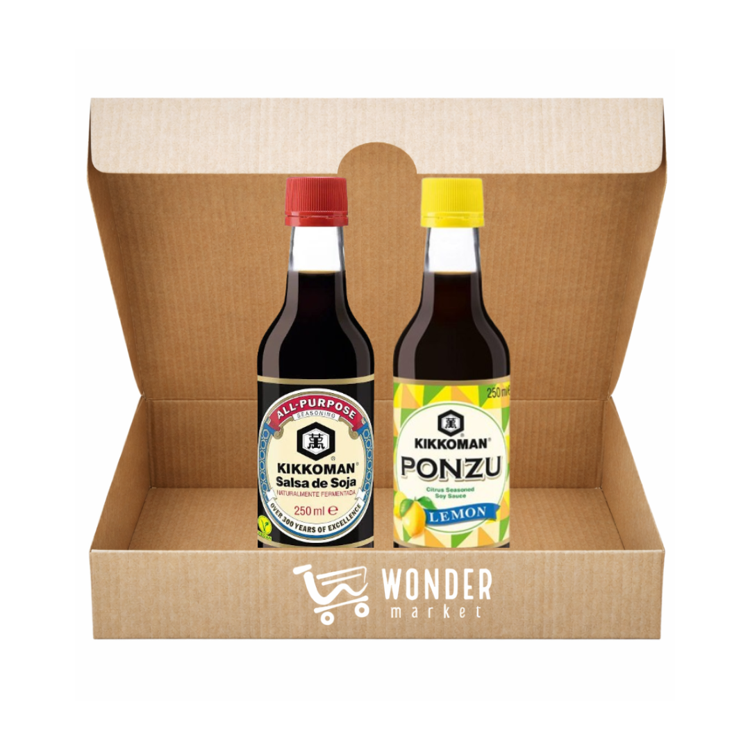 Wonderbox Salsas de soja Kikkoman Original & Ponzu