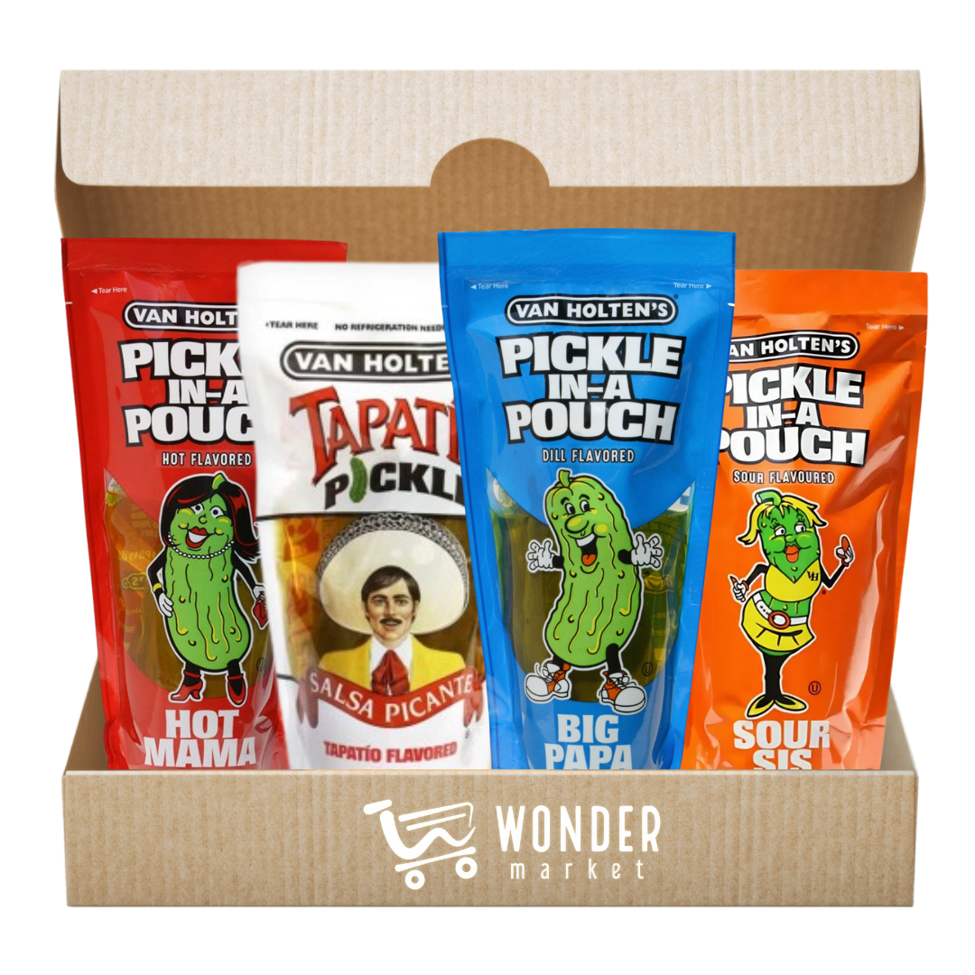 Wonderbox Pepinillos Van Holtens  (Big Papa+ Hot Mama+ Sour Sis+ Tapatío)