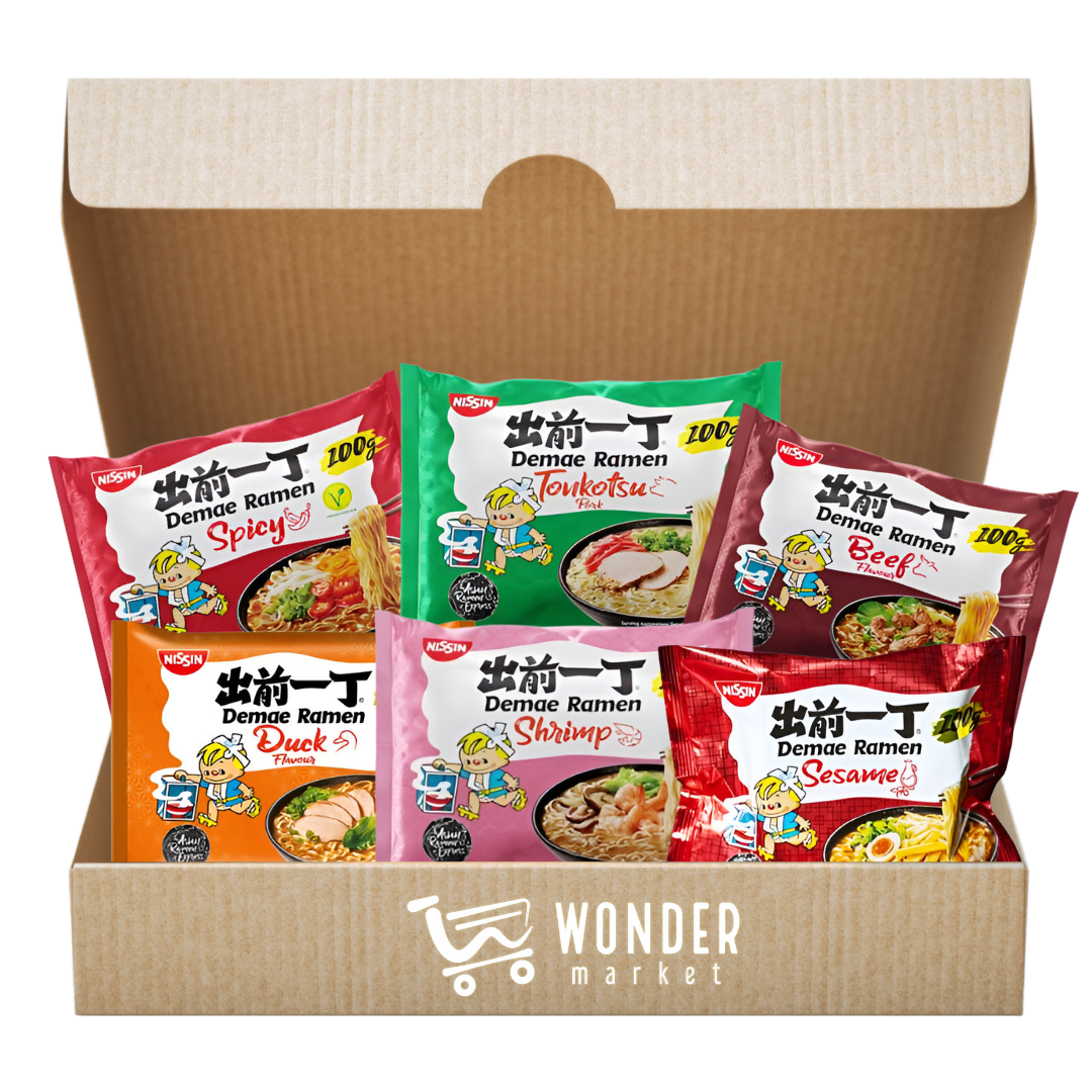 Wonderbox Nissin Demae Ramen 100gr - Todos los sabores