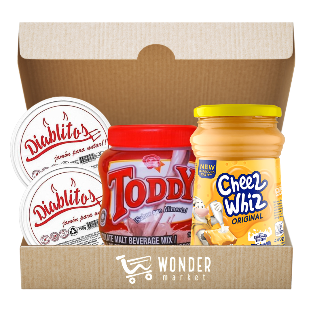Wonderbox Merienda (toddy, diablitos, cheez whiz)