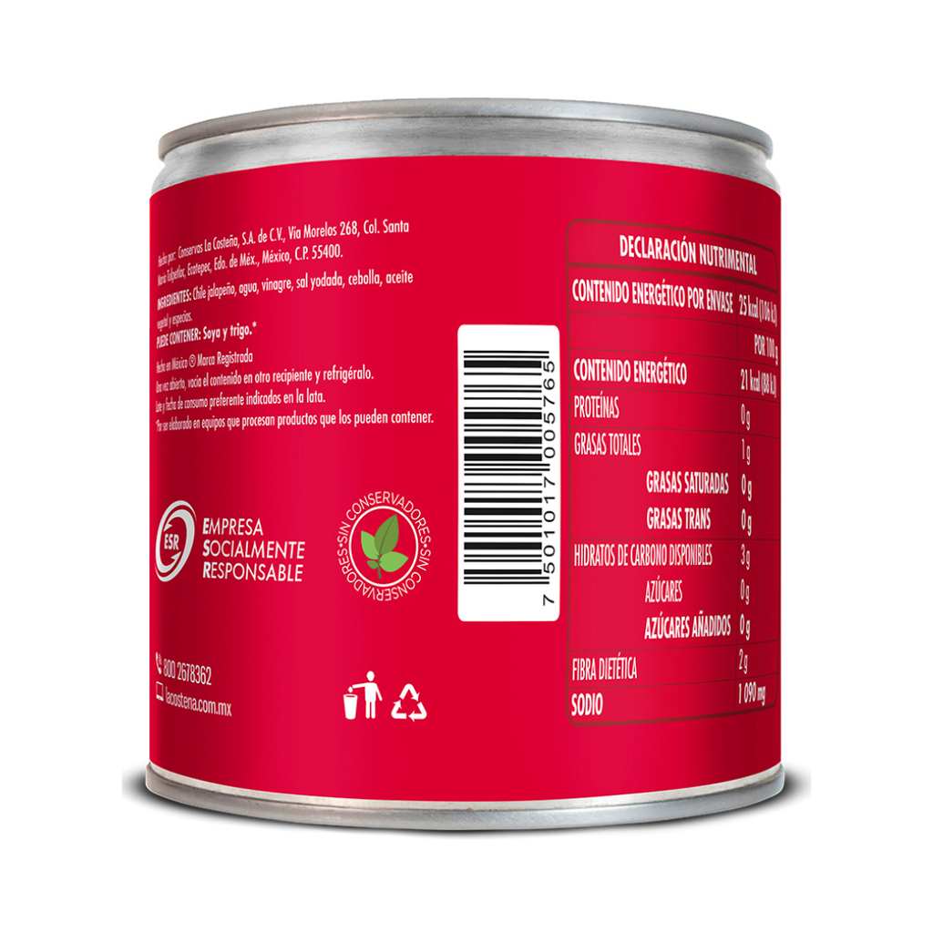 Jalapeños Picados La Costeña 220g