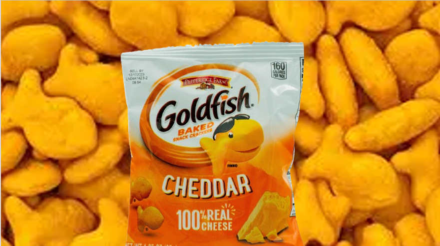 Goldfish Pack 6 Snack cheddar 35g- 100%Real Cheese