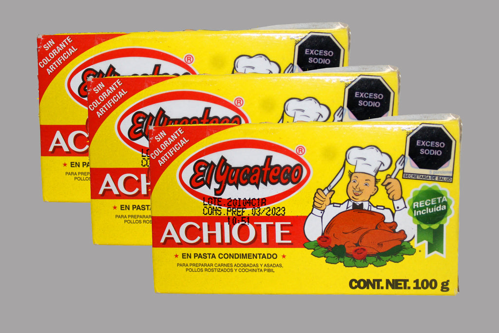 Yucateco Achiote Pack 3 100gr