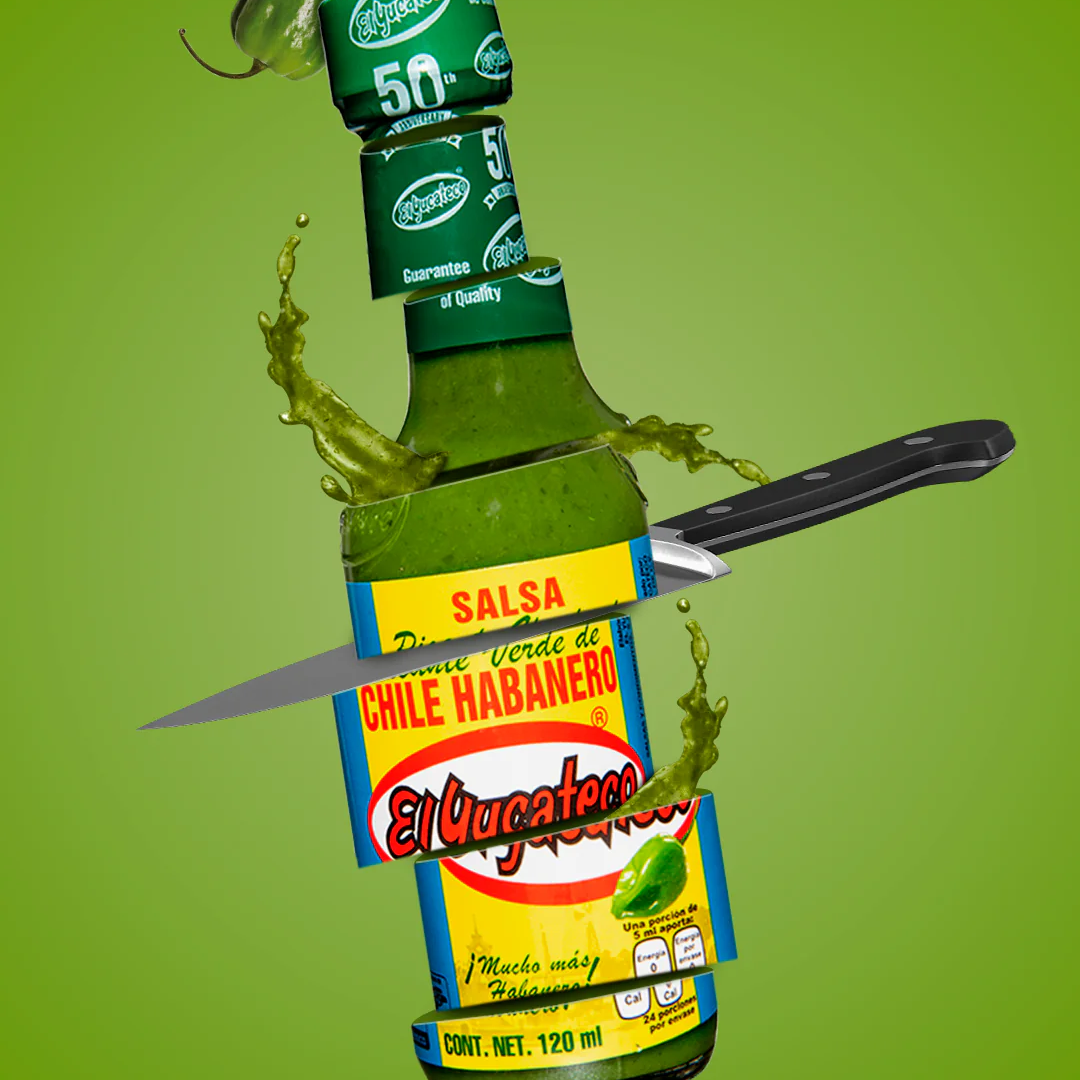 Yucateco Salsa picante verde de Chile habanero 120 ml