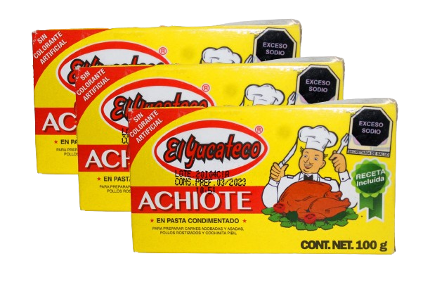 Yucateco Achiote Pack 3 100gr