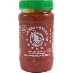 Sambal oelek flying goose extra garlic 245g