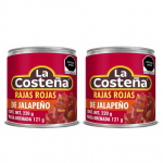 La costeña Rajas rojas de jalapeño- Pack 2