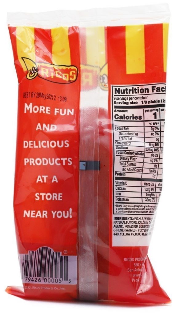 Ricos jumbo chamoy pickle WONDER MARKET