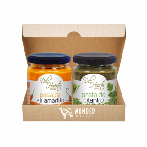 Wonderbox Pasta de Ají Amarillo y Pasta de Cilantro - Del Huerto