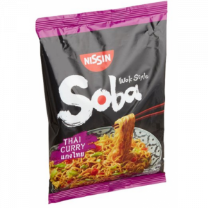 Nissin Soba Fideos instantáneos Thai Curry 109 gr